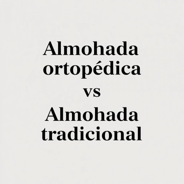 almohada ortopedica vs almohada tradicional